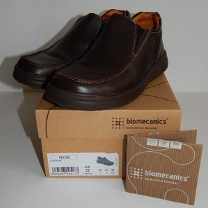 Big Boys Size 7 - Biomecanics Brown Leather Loafers Dress Shoes